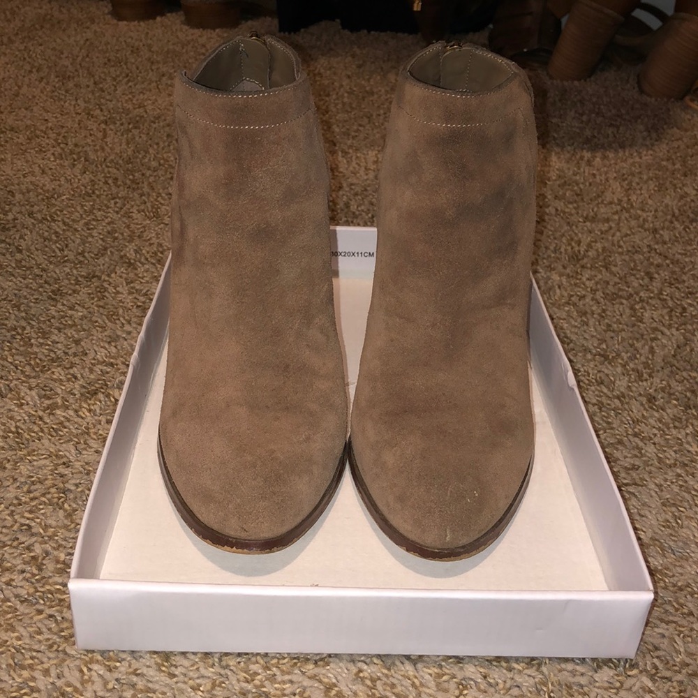 Lord and Taylor suede booties